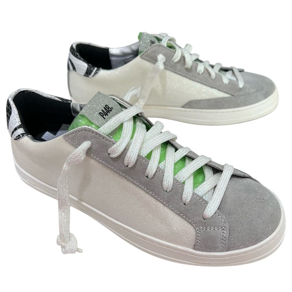 NEW P448 John Low Sneakers Glitter - Picture 5 of 14